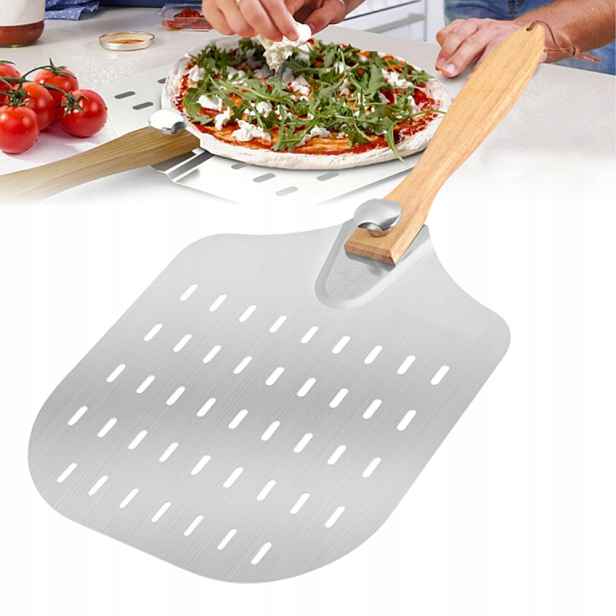 Forma Na Pizzu Plechová Špachtle S Rukojetí, Velká Nerezová Ocel