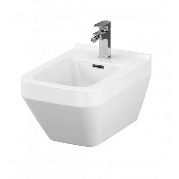 Cersanit Crea - Závěsný bidet, otvor pro baterii, bílá K114-010