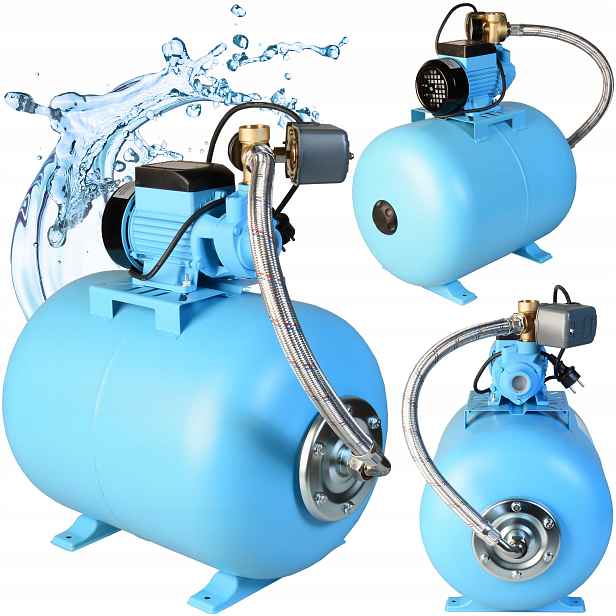 Čerpadlo Do Domu Vody Hydrofor 50L Hydroforová sada Aqb 370W Tichý Výkon