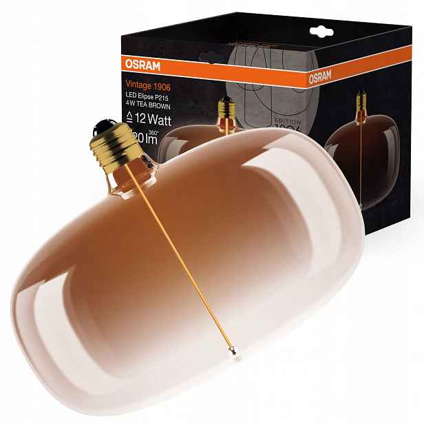 Dekorativní Led žárovka E27 4W Jantarová Filament Stmívatelná Vintage