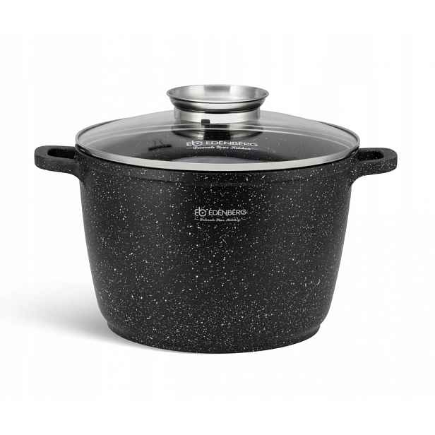 Hrnec 4 L 20 cm Hluboký Víko Plyn/indukce Edenberg 8191