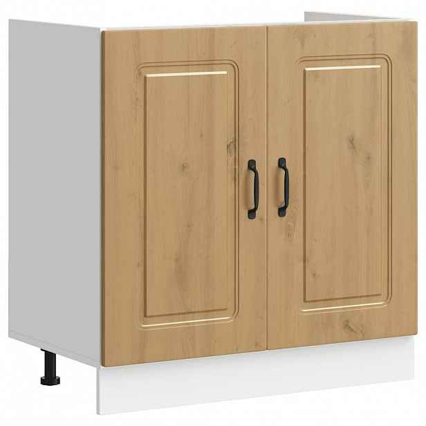vidaXL Skříňka pod umyvadlo "Kalmar" dub artisan 80x46x81,5cm kompozit