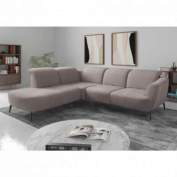 Sit & More ROHOVÁ SEDAČKA, textil, barvy stříbra