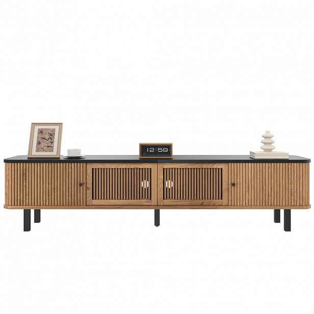 FLIEKS KOMODA POD TELEVIZI 190 cm Posuvné dveře Mřížkový Vzor