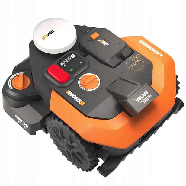 Robotická sekačka bez kabelu Worx Vision Cloud Rtk V-slam 800 m² WR308Ece