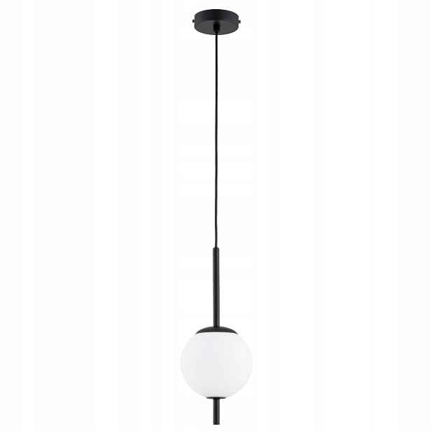 Závěsná lampa minimalistická koule černobílá 1xE14 10W Alfa
