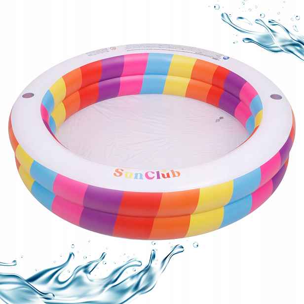 dětský nafukovací bazén SunClub 187x42 cm Velký zahradní bazén 425 l Držáky
