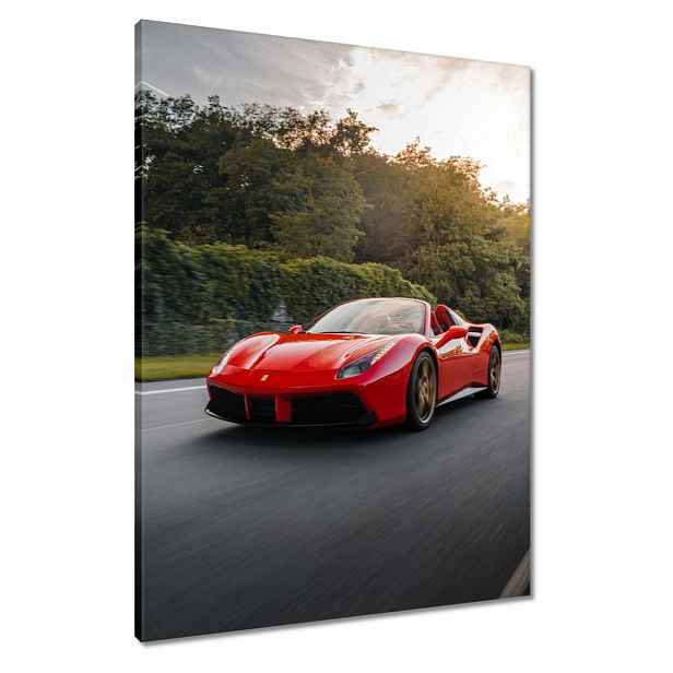 Obrazy 60x80 Červené Ferrari Cesta