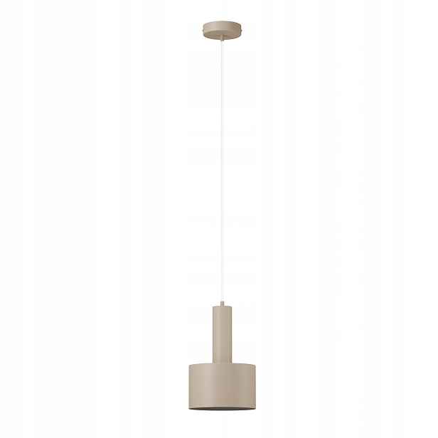 Závěsná lampa vitrum béžová válec 1xE27 15W Sigma Lighting
