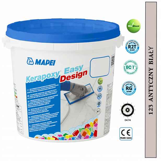 Mapei Epoxidová Spárovací Hmota Kerapoxy Easy Design 3 kg 123 Bílá Antická