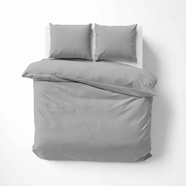 Povlečení Pure Z Egyptské Bavlny s lemováním 160x200 Světle Šedá/light Grey