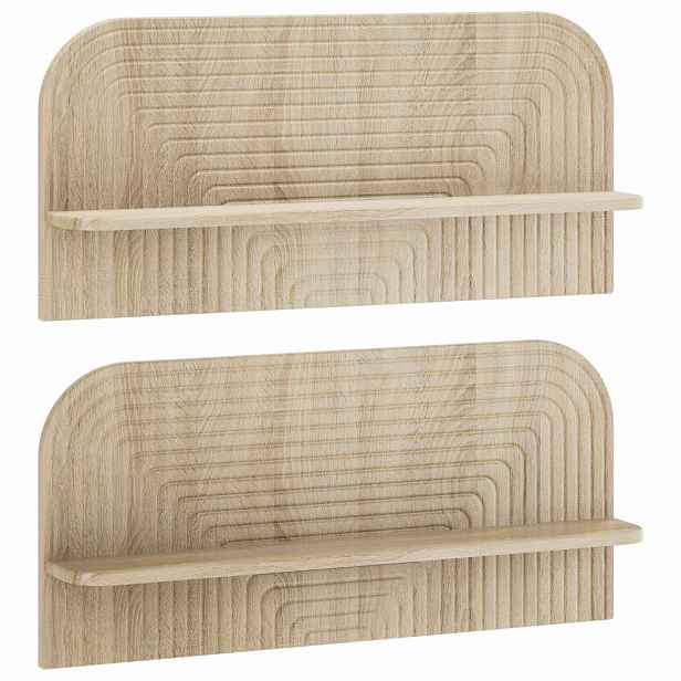 vidaXL Nástěnná polička 2 ks Dub sonoma 80,5 x 13,5 x 37,5 cm