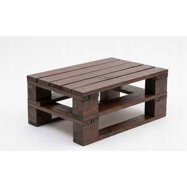 Zahradní konferenční stolek|100x40 cm| Palisandr| Dřevěný nábytek| Pevný