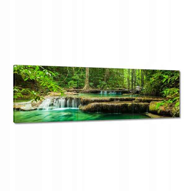Obrazy 120x40 Vodopád Erawan Thajsko