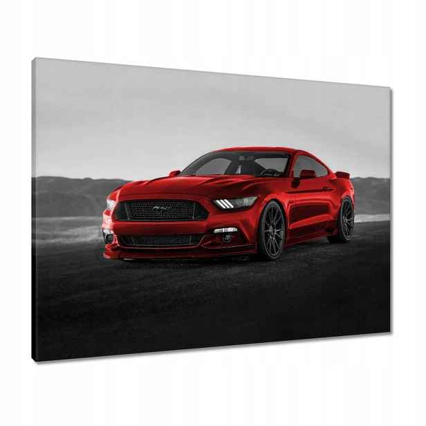 Obrazy 80x60 Červený Ford Mustang Usa