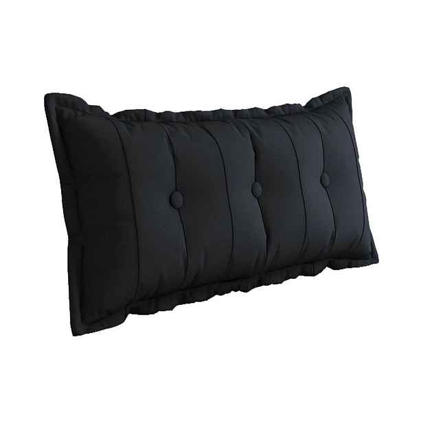 Vercart ZÁDOVÝ POLŠTÁŘ plyš Černý 100 cm