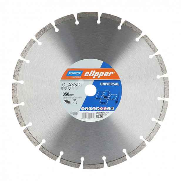 Diamantový kotouč segmentový Norton Clipper Universal 350x25,4/20 mm 10 mm