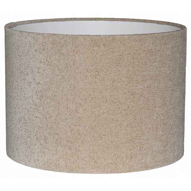Stínidlo válec E27 E14 béžové Boucle ⌀ 20 cm h15 Zavinovací okraje Venosa