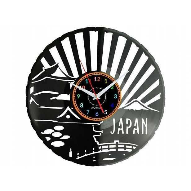 Japonsko Nástěnné hodiny Vinylová deska Moderní dekorativní jako Dárek k kráse