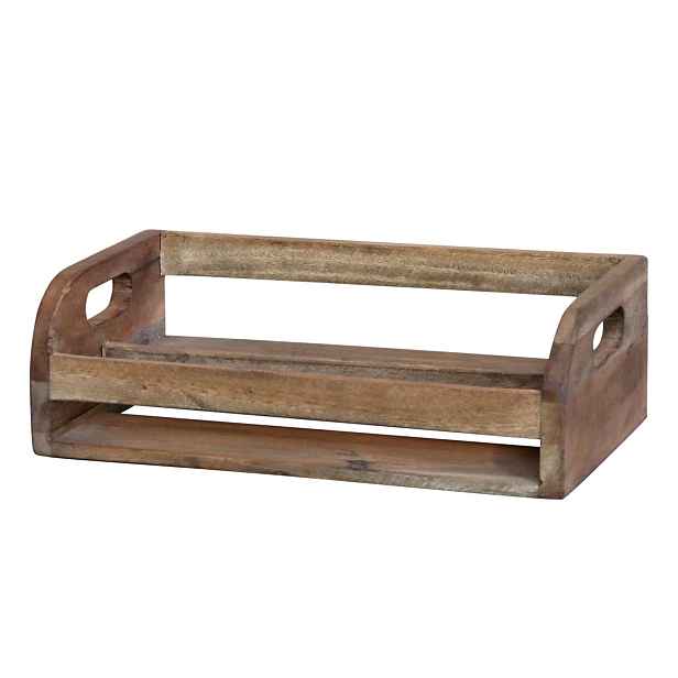 Dekorační dřevěný box s uchy Grimaud Unit - 33*20*10 cm Chic Antique