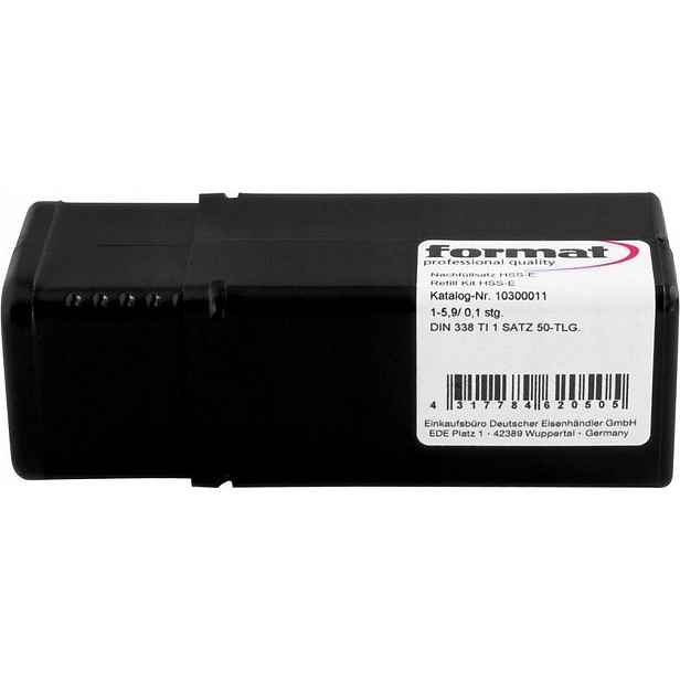 Doplňková sada spirálových vrtáků DIN338 Hsse typ N Ti 1 -5,9 mm Format