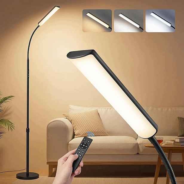 Podlahová lampa Vasagle LFL007BD02 černá 175 cm