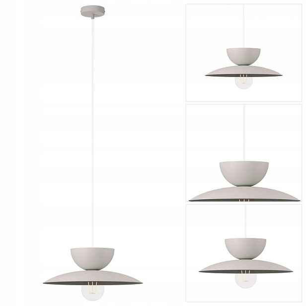 Šedá závěsná lampa Mosaic s nastavitelnou výškou v jídelně Sigma Lighting