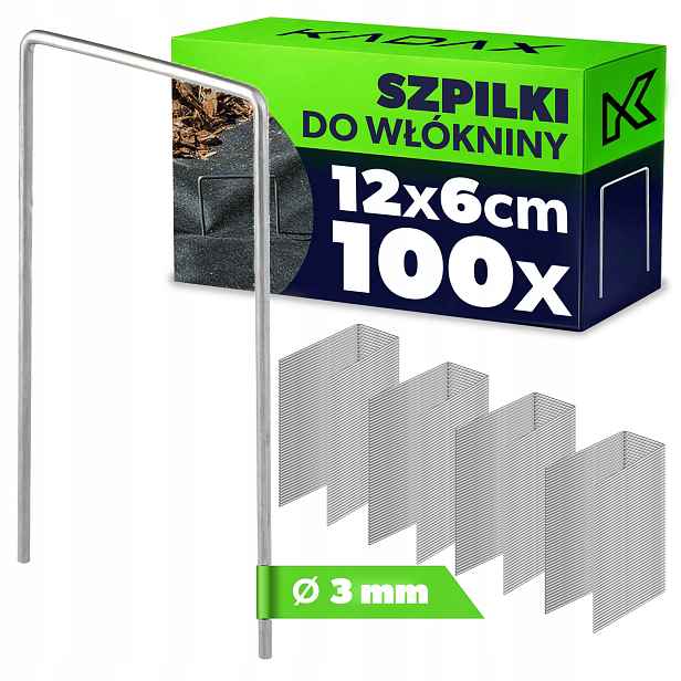 100 ks Kolíky Na Agrotextilii Kolíky Kotvy Upevnění Agrotextilie Kovové