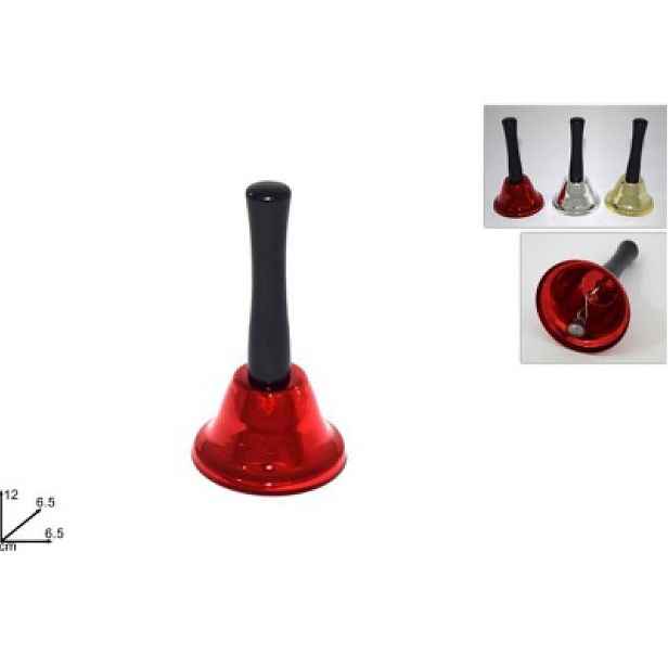 PROHOME - Zvonek vánoční 12cm různé barvy