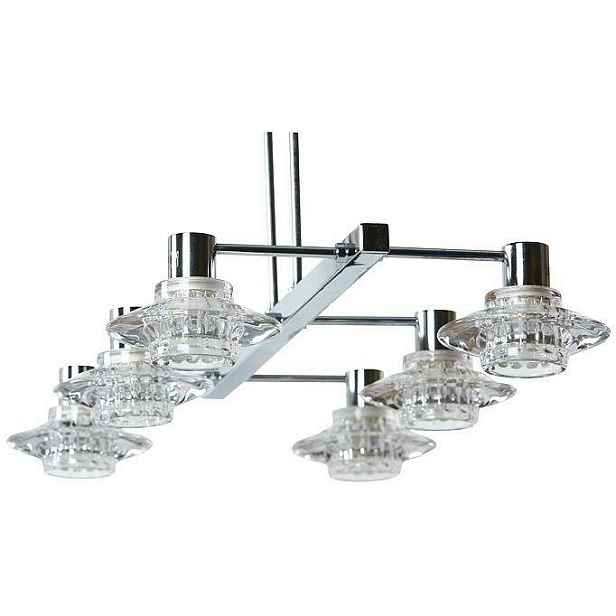 Stropní lampa Rastek 6xG9 chrom