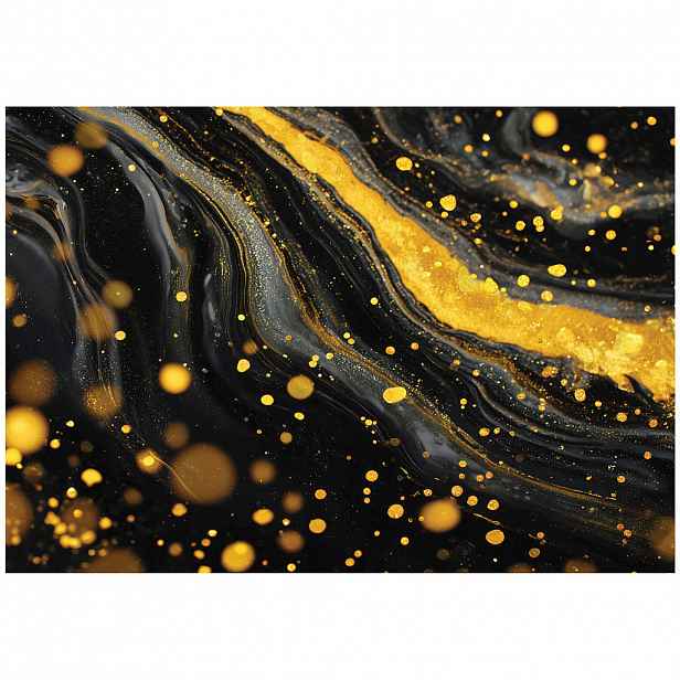 Wallarena ABSTRAKTNÍ mramorová černá fototapeta 300x210 cm