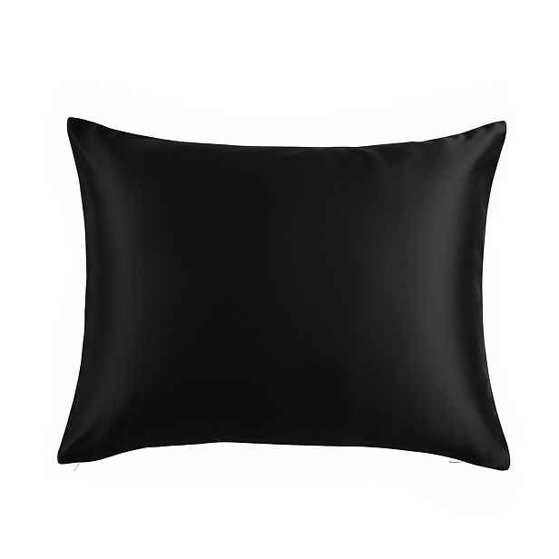 Hedvábný povlak 50x60 černý, jednobarevný Premium