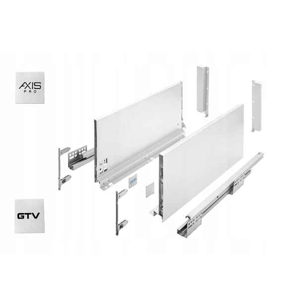 Šuplík Gtv Axis Pro Push To Open 350C1 Vysoká L350 H167 Bílá Výsuvná