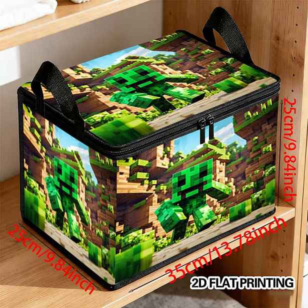 TEMU Snadný a stylový úložný box do domácnosti, úložný koš, úložný pod postel, víceúčelový, s designem ležícího listí, skládací úložný koš, super