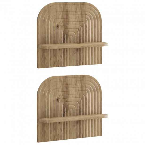 vidaXL Nástěnná polička 2 ks Dub artisan 41 x 13.5 x 37.5 cm