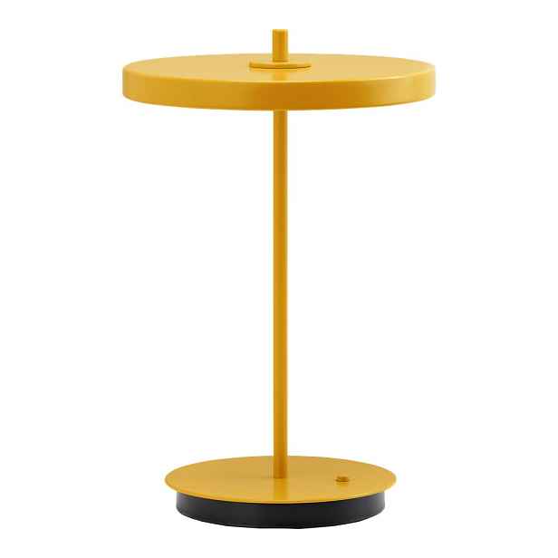 Žlutá kovová LED stolní lampa s kovovým stínidlem (výška 31 cm) Asteria Move – UMAGE