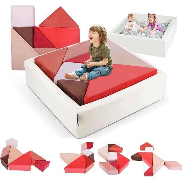 Modulární pohovka pro děti Heypappy 2v1 Tangram pěnová kreativní