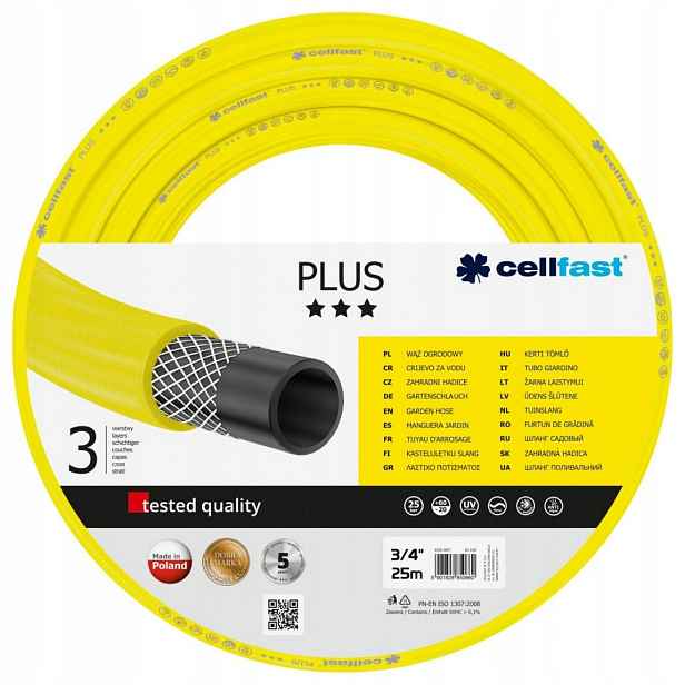 Hadice Cellfast Plus 25 M 3/4" 3 W