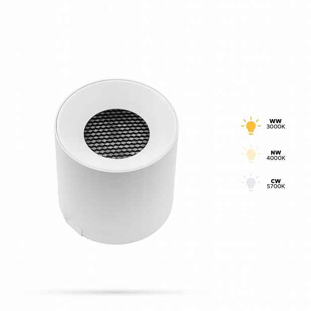 Reflektor Bílý Spot 6W Slim Track FiberFLEX 48VDC 3CCT 3/4/6K