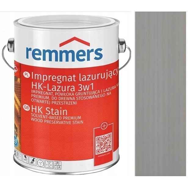 Remmers Hk-lasur Lazura 2,5 L Impregnační Nátěr Na Dřevo Šedý, Vodní