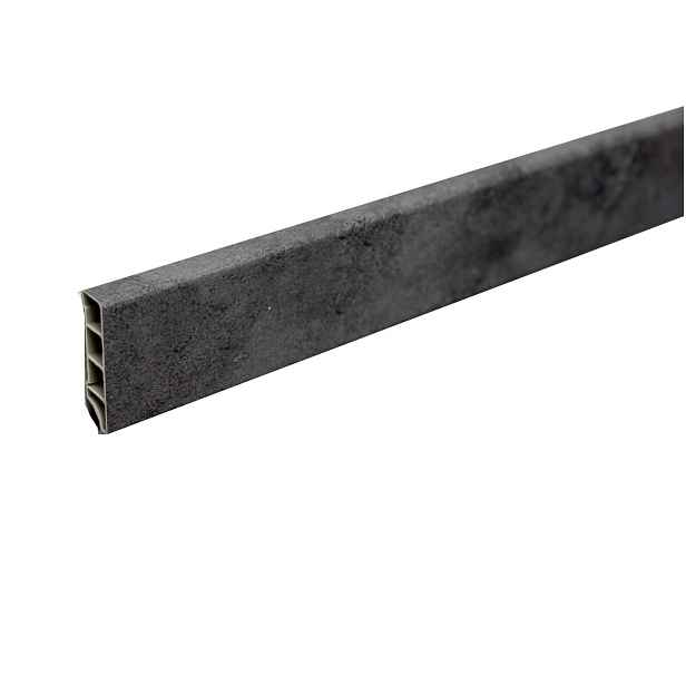 Soklová lišta SPC RIGID Nice grey 2 m, spojka 2 ks, šedá, Egibi