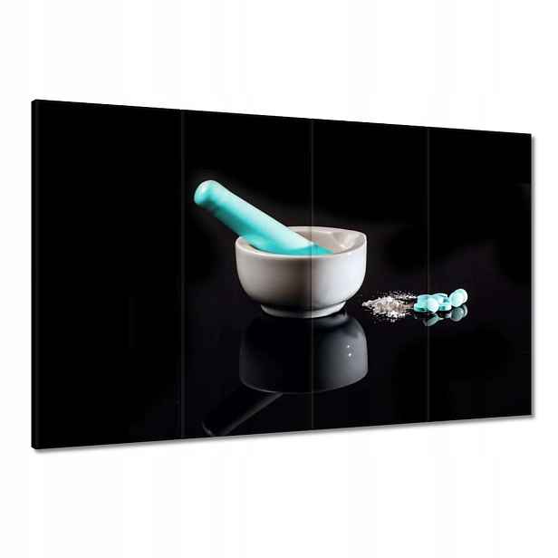 Obrazy 120x80 Modré pilulky