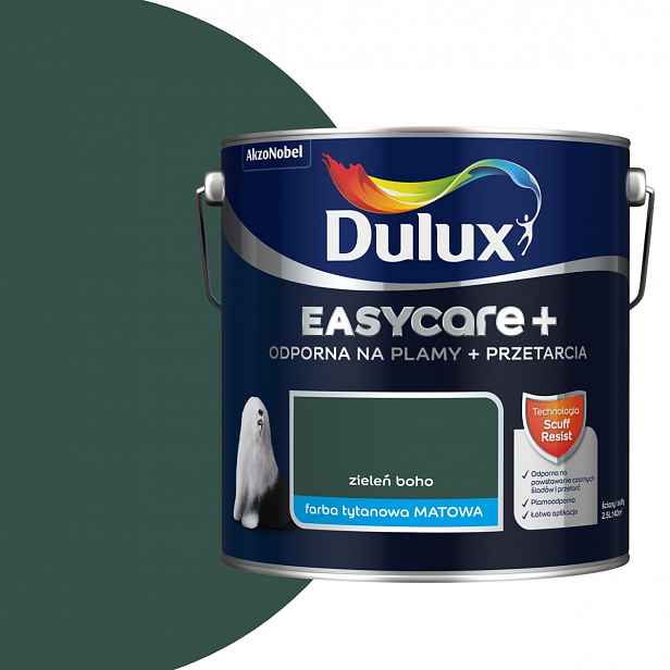 Dulux EasyCare Plus 2,5L Zeleň Boho