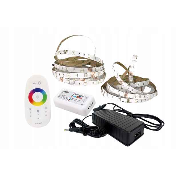 Sada Led pásků Rgb vícekorová bílá dálkový ovladač pro osvětlení stropu nábytku 10 m