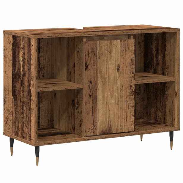 vidaXL Koupelnová skříň Staré dřevo 80 x 33 x 60 cm Kompozitní dřevo