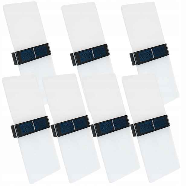 7 x Solární zahradní lampa Terasová Led Akryl IP65 Hora Dolní senzor