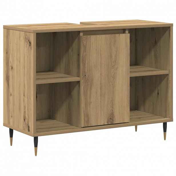 vidaXL Koupelnová skříň Artisanový dub 80 x 33 x 60 cm