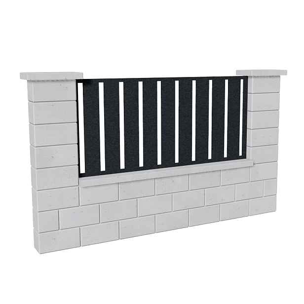 Výplň plotová DEKMETAL STECCA 2G43A anthracite grey