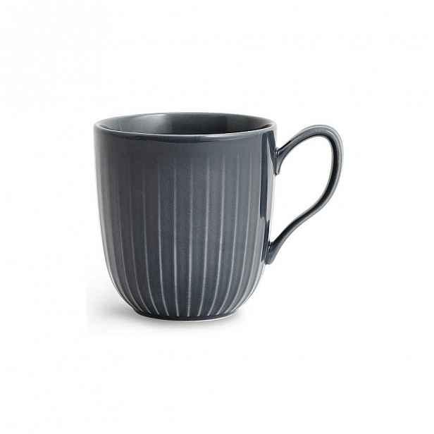 Antracitový porcelánový hrnek Kähler Design Hammershoi, 330 ml