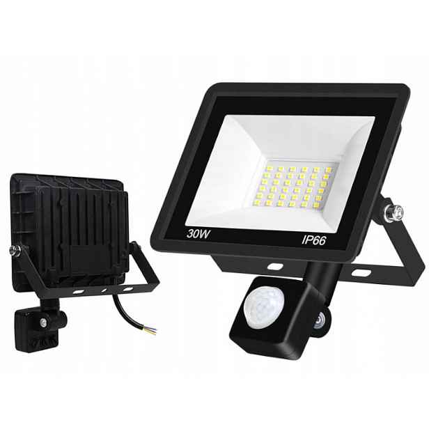 Halogenová venkovní lampa na garáž 30W IP65 detektor
